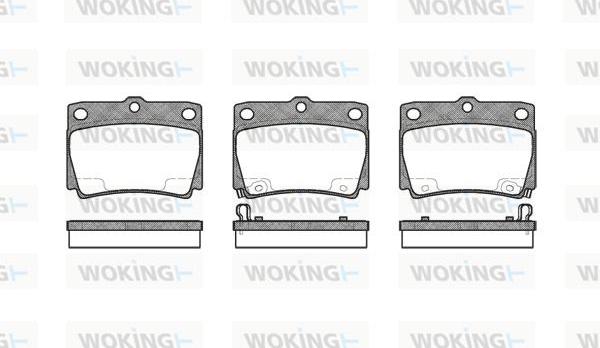 Woking P6503.02 - Комплект спирачно феродо, дискови спирачки vvparts.bg