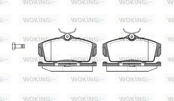 Woking P6043.00 - Комплект спирачно феродо, дискови спирачки vvparts.bg