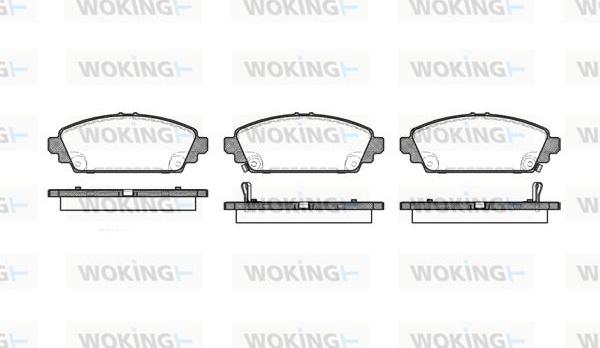 Woking P6003.02 - Комплект спирачно феродо, дискови спирачки vvparts.bg