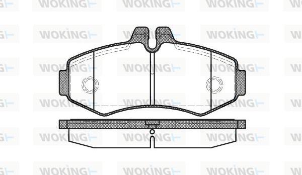 Woking P6013.00 - Комплект спирачно феродо, дискови спирачки vvparts.bg