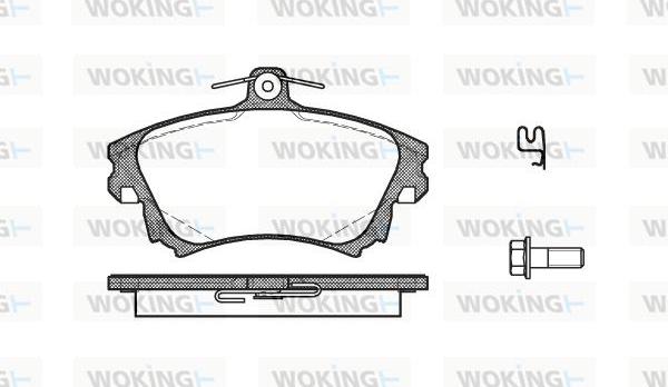 Woking P6083.02 - Комплект спирачно феродо, дискови спирачки vvparts.bg