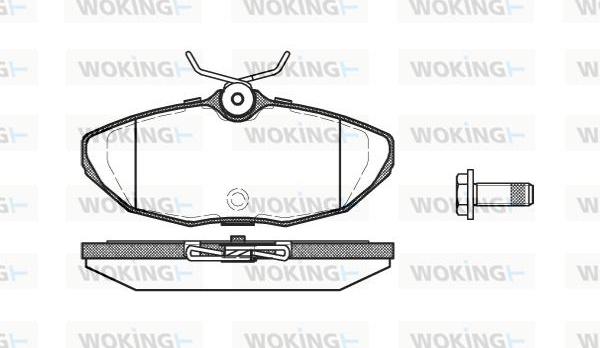 Woking P6323.00 - Комплект спирачно феродо, дискови спирачки vvparts.bg