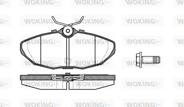 Woking P6323.10 - Комплект спирачно феродо, дискови спирачки vvparts.bg