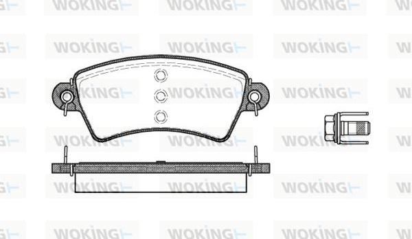 Woking P6263.00 - Комплект спирачно феродо, дискови спирачки vvparts.bg