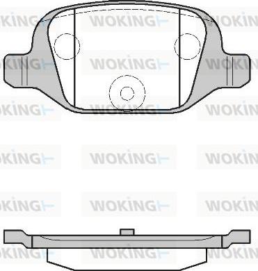 Woking P6273.00 - Комплект спирачно феродо, дискови спирачки vvparts.bg