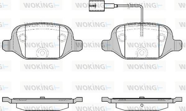 Woking P6273.12 - Комплект спирачно феродо, дискови спирачки vvparts.bg