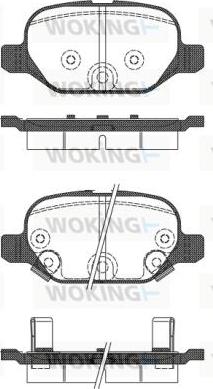 Woking P6273.32 - Комплект спирачно феродо, дискови спирачки vvparts.bg