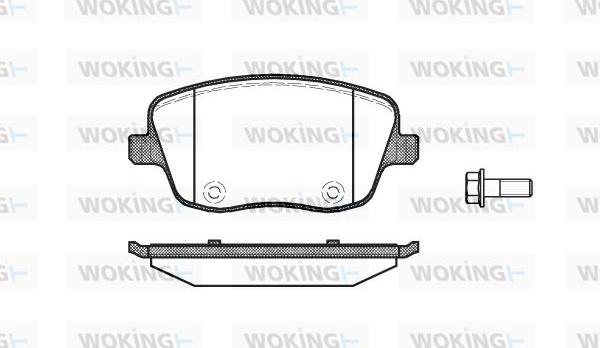 Woking P6753.00 - Комплект спирачно феродо, дискови спирачки vvparts.bg