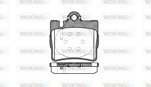 Woking P6703.00 - Комплект спирачно феродо, дискови спирачки vvparts.bg