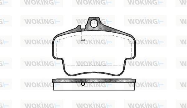 Woking P6733.00 - Комплект спирачно феродо, дискови спирачки vvparts.bg