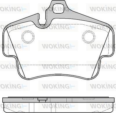 Woking P6733.30 - Комплект спирачно феродо, дискови спирачки vvparts.bg