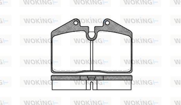 Woking P0403.10 - Комплект спирачно феродо, дискови спирачки vvparts.bg