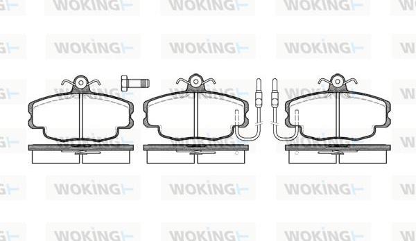 Woking P0413.02 - Комплект спирачно феродо, дискови спирачки vvparts.bg