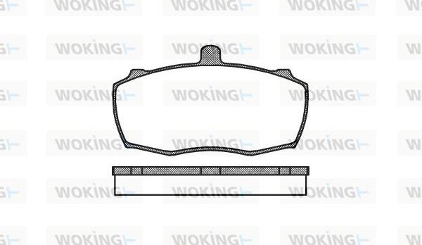 Woking P0593.00 - Комплект спирачно феродо, дискови спирачки vvparts.bg