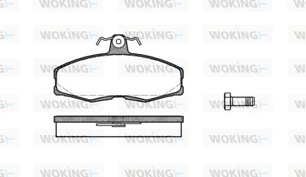 Woking P0543.00 - Комплект спирачно феродо, дискови спирачки vvparts.bg