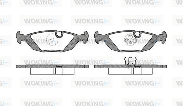 Woking P0553.10 - Комплект спирачно феродо, дискови спирачки vvparts.bg