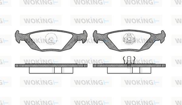 Woking P0553.20 - Комплект спирачно феродо, дискови спирачки vvparts.bg