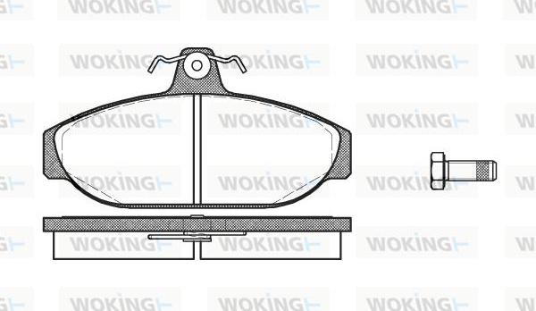 Woking P0563.00 - Комплект спирачно феродо, дискови спирачки vvparts.bg