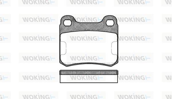 Woking P0573.00 - Комплект спирачно феродо, дискови спирачки vvparts.bg
