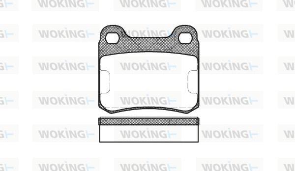 Woking P0573.10 - Комплект спирачно феродо, дискови спирачки vvparts.bg