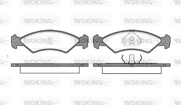 Woking P0683.00 - Комплект спирачно феродо, дискови спирачки vvparts.bg