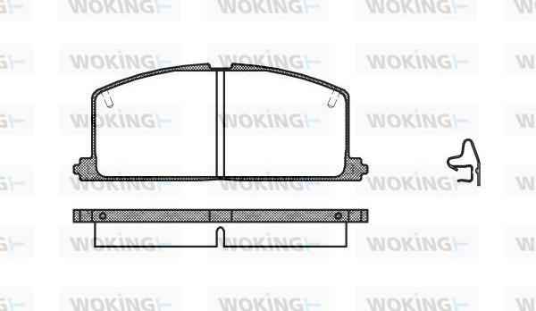 Woking P0673.04 - Комплект спирачно феродо, дискови спирачки vvparts.bg