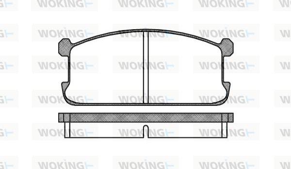 Woking P0063.00 - Комплект спирачно феродо, дискови спирачки vvparts.bg