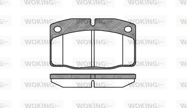 Woking P0013.20 - Комплект спирачно феродо, дискови спирачки vvparts.bg