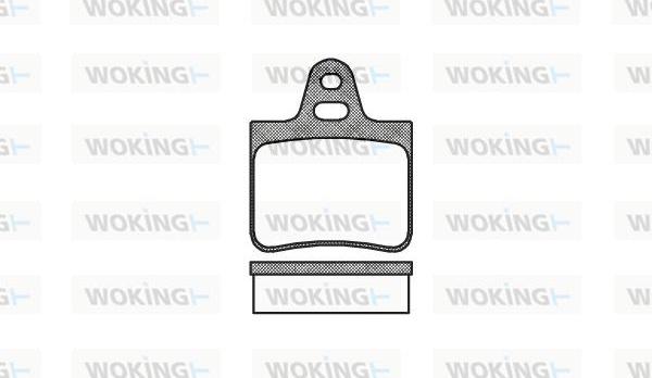 Woking P0023.00 - Комплект спирачно феродо, дискови спирачки vvparts.bg