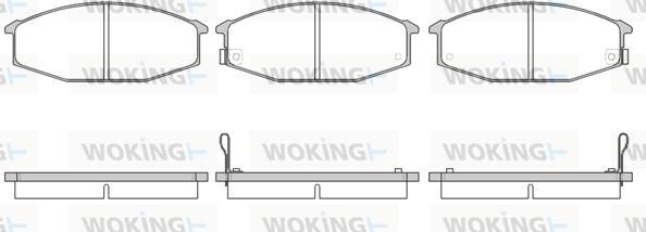 Woking P0153.02 - Комплект спирачно феродо, дискови спирачки vvparts.bg