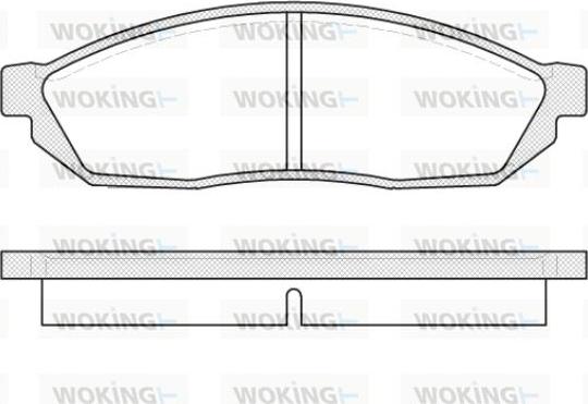 Woking P0113.00 - Комплект спирачно феродо, дискови спирачки vvparts.bg