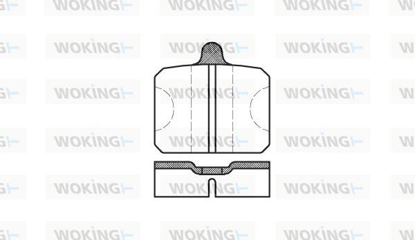 Woking P0183.00 - Комплект спирачно феродо, дискови спирачки vvparts.bg