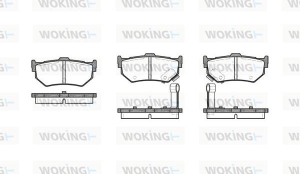 Woking P0833.02 - Комплект спирачно феродо, дискови спирачки vvparts.bg