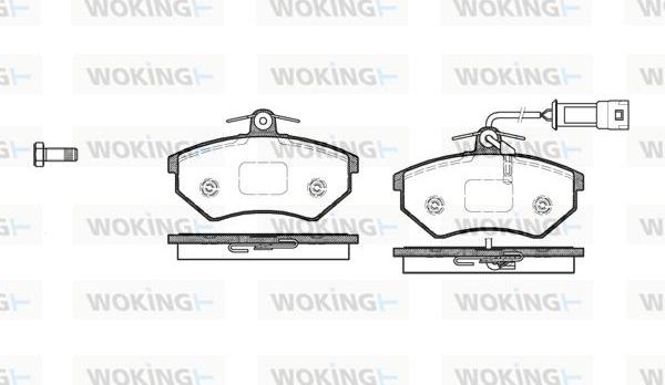 Woking P0343.52 - Комплект спирачно феродо, дискови спирачки vvparts.bg