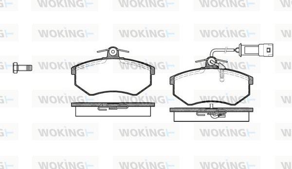 Woking P0343.02 - Комплект спирачно феродо, дискови спирачки vvparts.bg