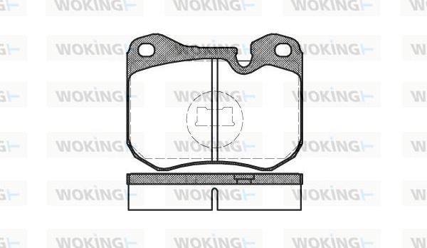 Woking P0313.00 - Комплект спирачно феродо, дискови спирачки vvparts.bg