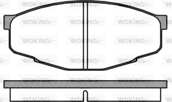 Woking P0333.10 - Комплект спирачно феродо, дискови спирачки vvparts.bg