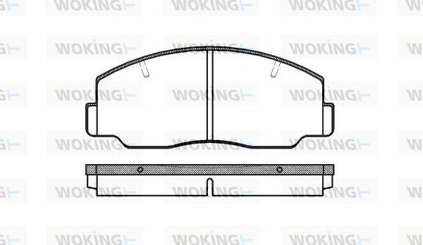 Woking P0373.00 - Комплект спирачно феродо, дискови спирачки vvparts.bg