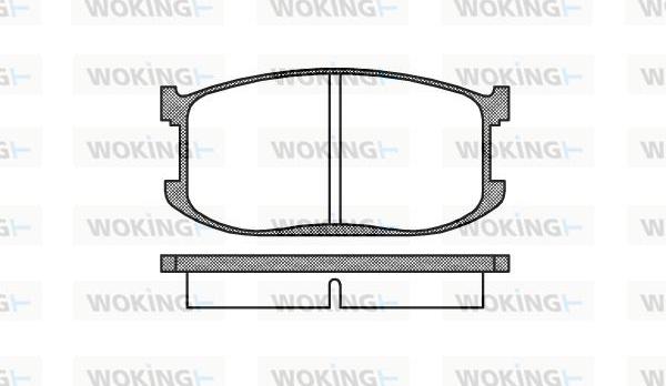 Woking P0263.00 - Комплект спирачно феродо, дискови спирачки vvparts.bg