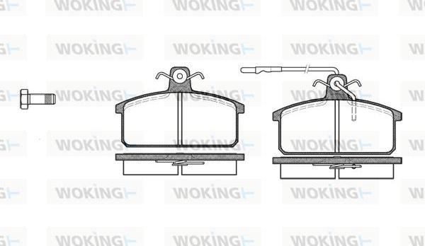 Woking P0283.32 - Комплект спирачно феродо, дискови спирачки vvparts.bg