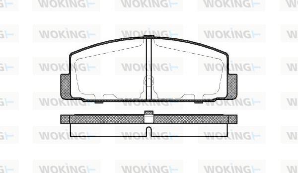 Woking P0793.30 - Комплект спирачно феродо, дискови спирачки vvparts.bg