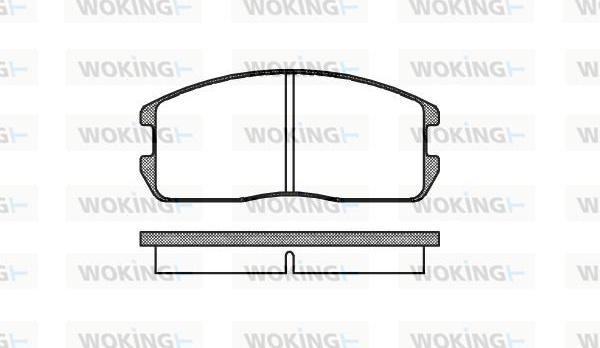 Woking P0753.00 - Комплект спирачно феродо, дискови спирачки vvparts.bg