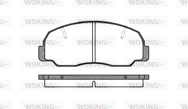 Woking P0783.10 - Комплект спирачно феродо, дискови спирачки vvparts.bg