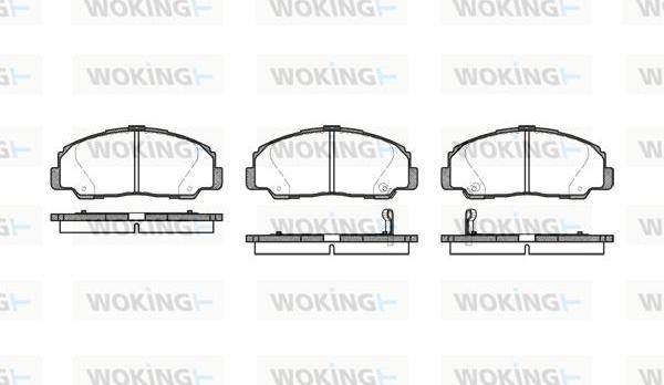 Woking P0783.32 - Комплект спирачно феродо, дискови спирачки vvparts.bg