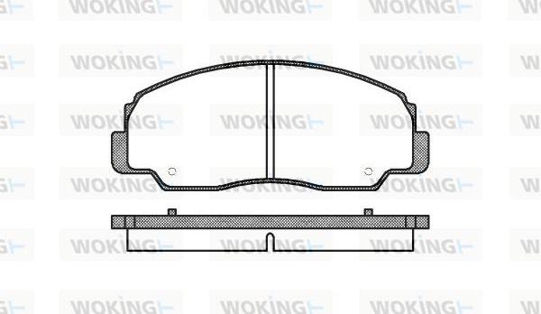 Woking P0783.20 - Комплект спирачно феродо, дискови спирачки vvparts.bg