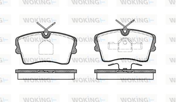 Woking P0733.10 - Комплект спирачно феродо, дискови спирачки vvparts.bg