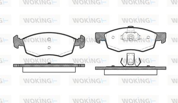 Woking P0723.30 - Комплект спирачно феродо, дискови спирачки vvparts.bg