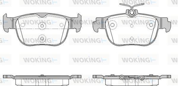 Woking P19973.00 - Комплект спирачно феродо, дискови спирачки vvparts.bg