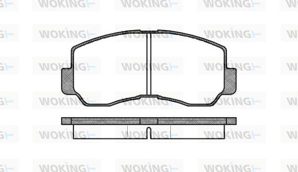 Woking P1943.40 - Комплект спирачно феродо, дискови спирачки vvparts.bg