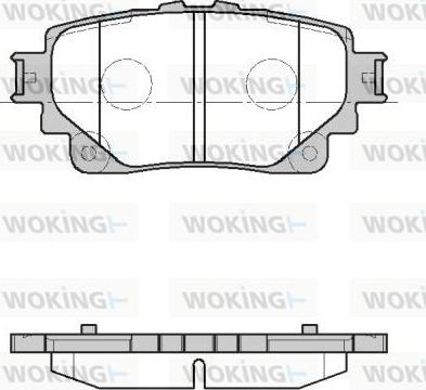 Woking P19723.00 - Комплект спирачно феродо, дискови спирачки vvparts.bg